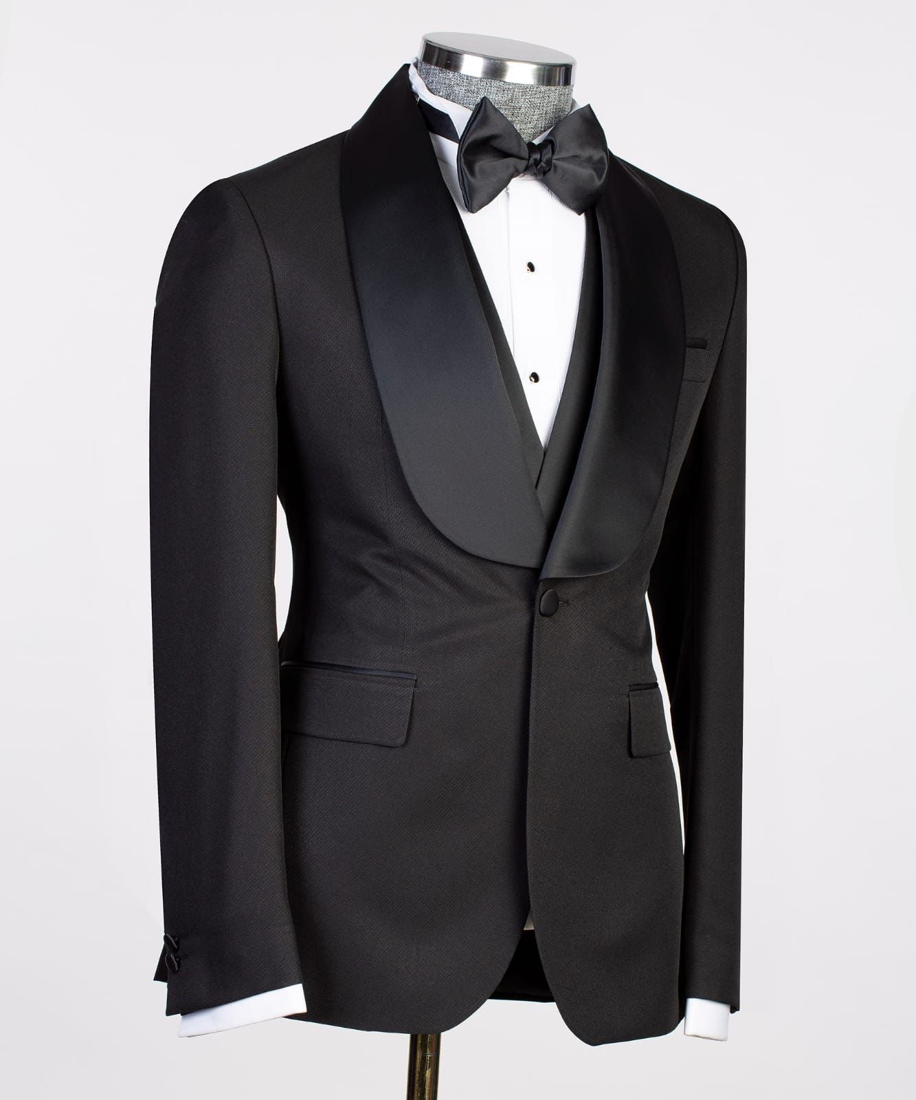 Men's Black Smoking Tuxedo Suit – stevepalmerstore